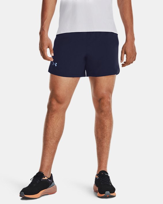 Men's UA Launch Run 5" Shorts in Blue image number 0